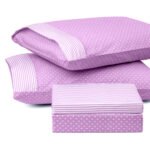 Ζεύγος μαξιλαροθήκες πουά JOY Art 1680 50x70 Μωβ   Beauty Home - Image 2