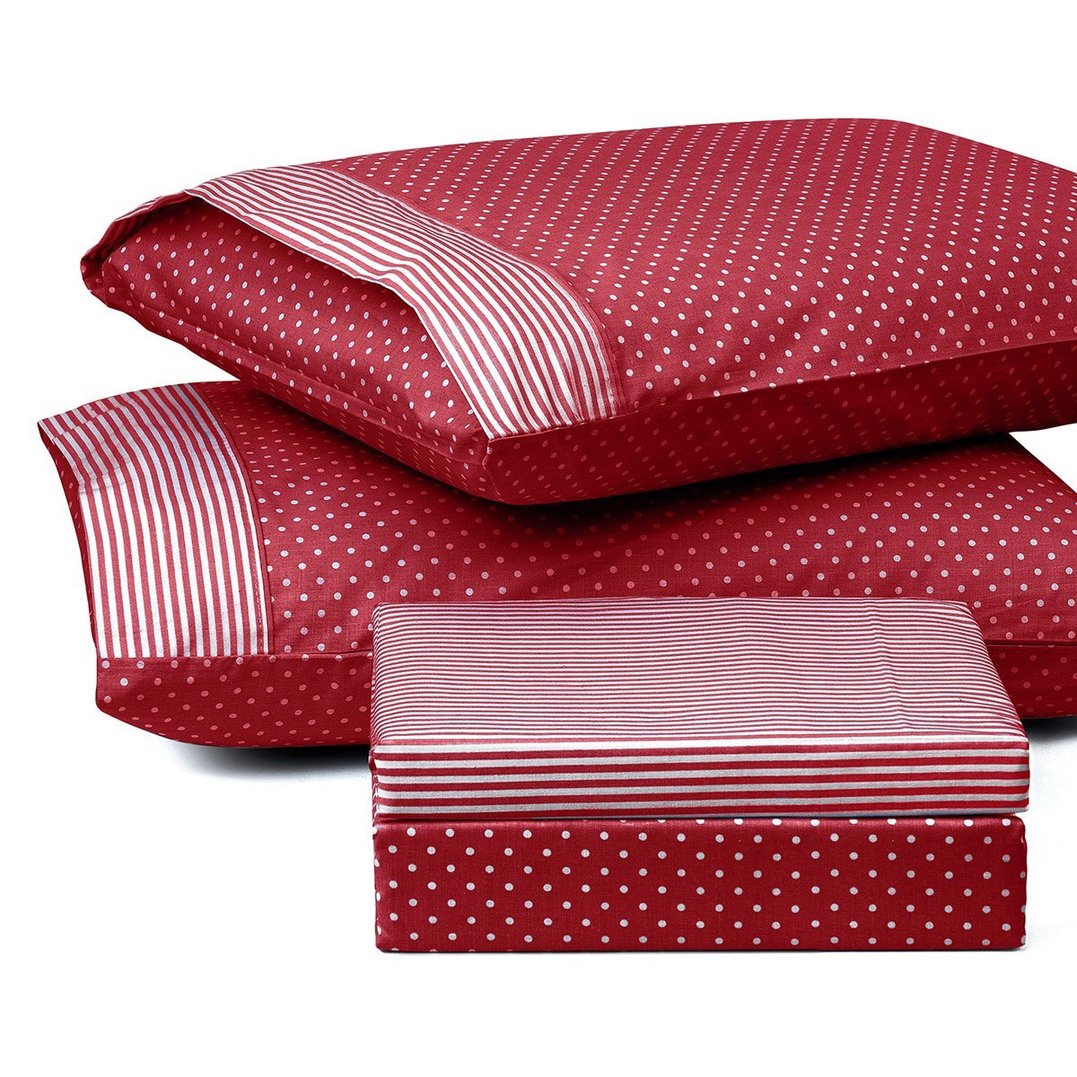 1680_red Σετ πάπλωμα μονό πουά JOY Art 1680 160x240 Κόκκινο Beauty Home - Image 1