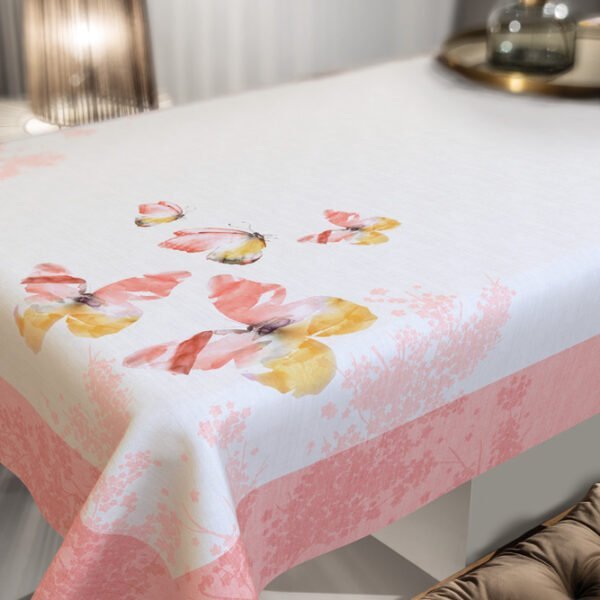 Αλέκιαστο Τραπεζομάντηλο 145×180 Saint Clair 1039 Coral