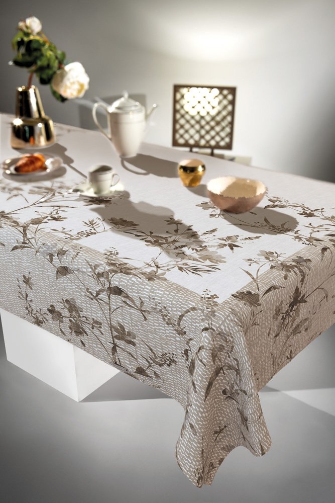 1719030122034 Αλέκιαστο Τραπεζομάντηλο 145×145 Saint Clair 1036 Natural - Image 1