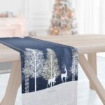 Χριστουγγενιάτικο Runner 40×160 Saint Clair Laser Cut 2040 Blue