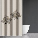 Κουρτίνα Μπάνιου 180×200 Αδιάβροχη Saint Clair Sea Water Des 622