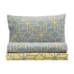 Σετ σεντόνια υπέρδιπλα Sharon Art 1961 240x260 Γκρι,Κίτρινο   Beauty Home - Image 3