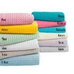 Πικέ υπέρδιπλη waffle Art 1990 L.blue  230x240 Γαλάζιο   Beauty Home - Image 3