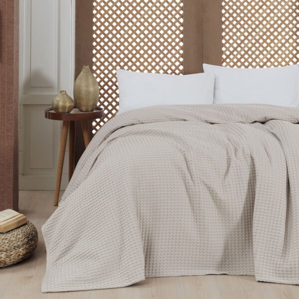 Πικέ υπέρδιπλη waffle Art 1990 Sand  230x240 Μπεζ   Beauty Home