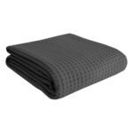 Πικέ μονή waffle Art 1990 Stone 170x240 Ανθρακίτης   Beauty Home - Image 2