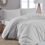 Πάπλωμα υπέρδιπλο μονόχρωμο Art 1999 220x240 Γκρι   Beauty Home