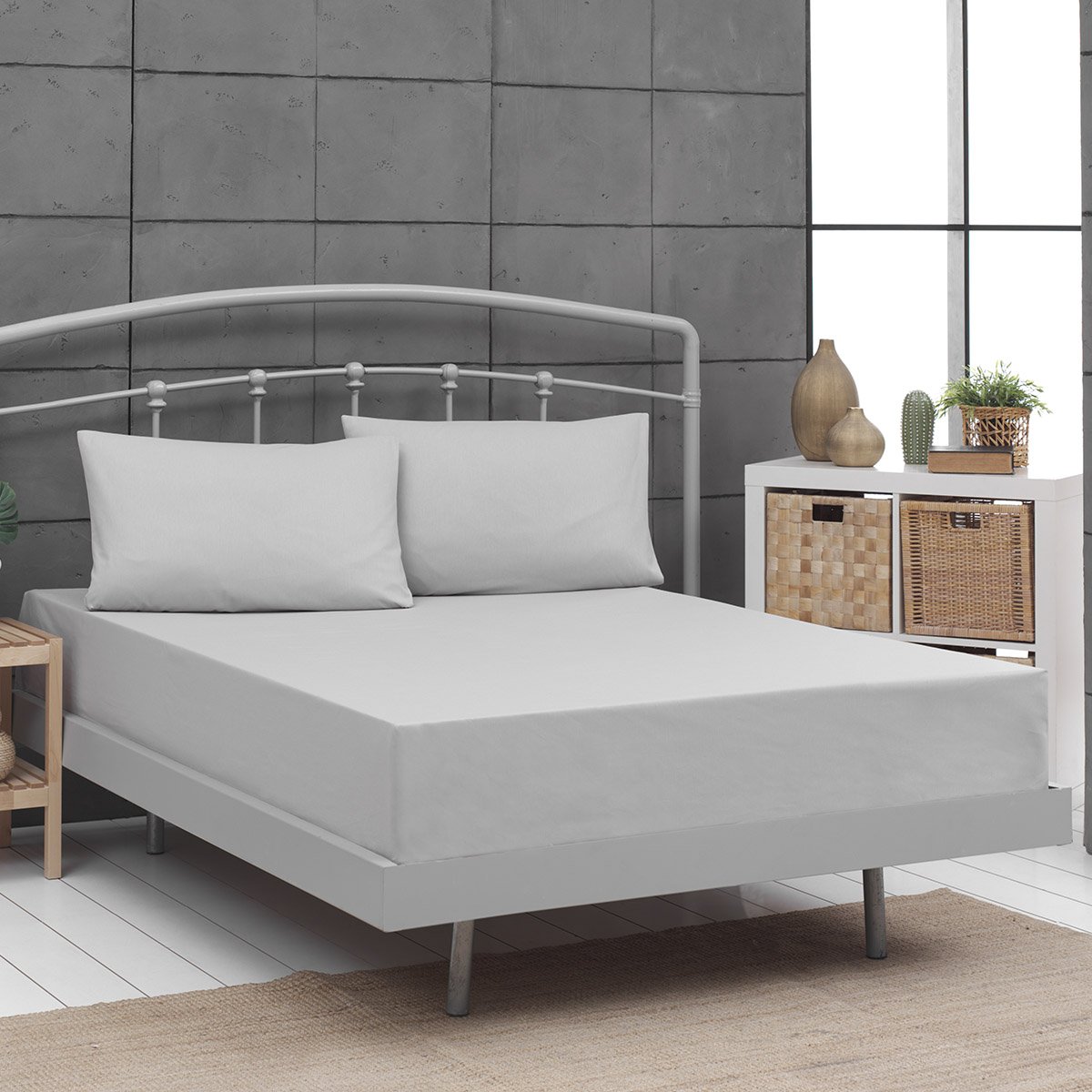 1999_grey Κουβερλί υπέρδιπλο Art 1999 220x240 Grey Γκρι Beauty Home - Image 1