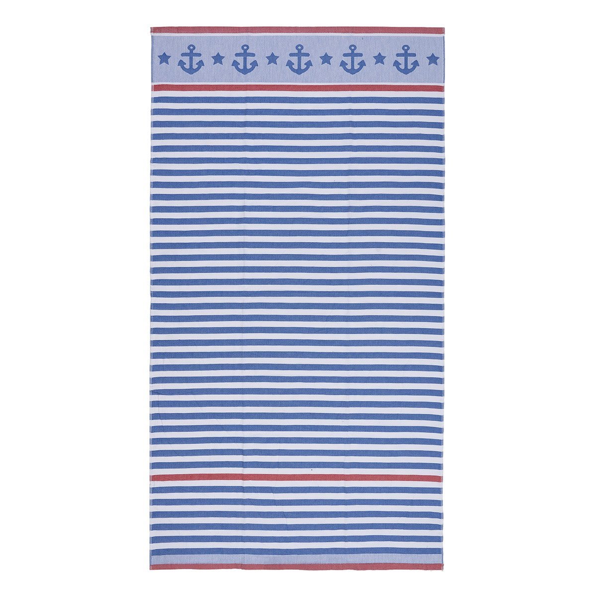 2177 Πετσέτα θαλάσσης Art 2177 86x160 Μπλε,Κόκκινο Beauty Home - Image 1