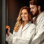 Μπουρνούζι με γιακά Art 3091  L-XL  Λευκό   Beauty Home