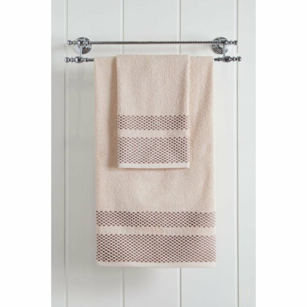 Πετσέτα προσώπου Art 3227  50x90  Εκρού   Beauty Home