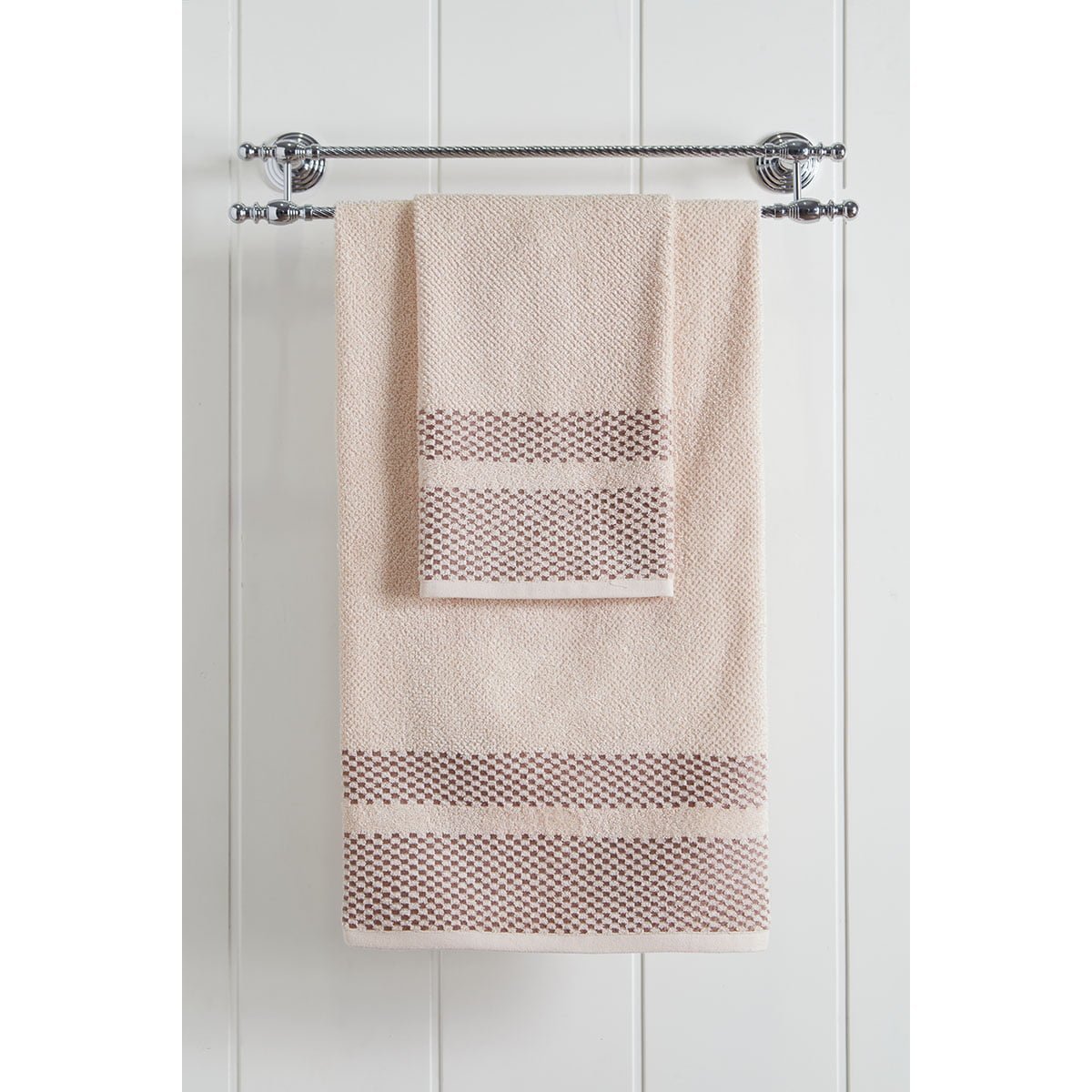 3227 Πετσέτα προσώπου Art 3227 50x90 Εκρού Beauty Home - Image 1