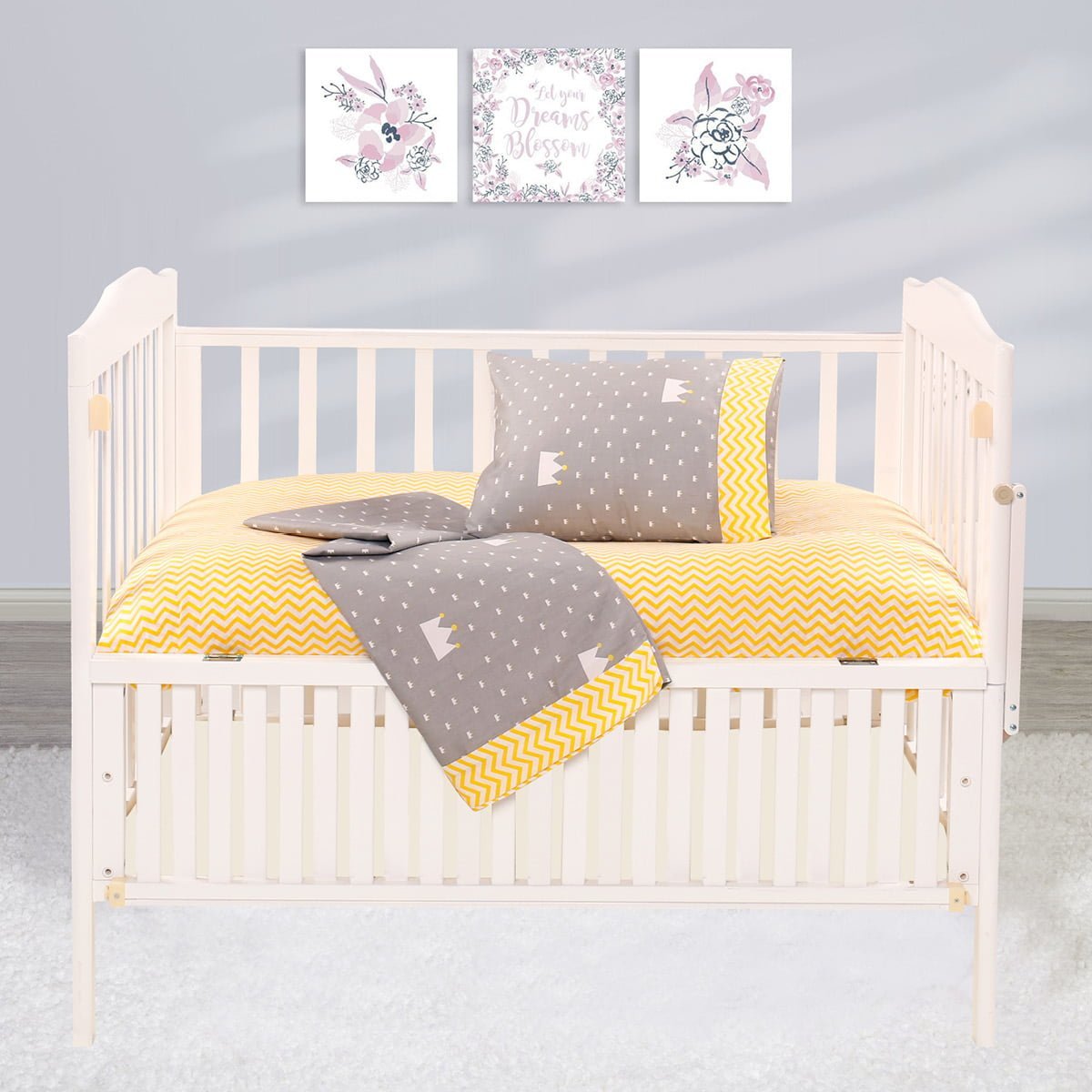 5176 Σετ σεντόνια βρεφικά Art 5176 120x160 Κίτρινο Beauty Home - Image 1