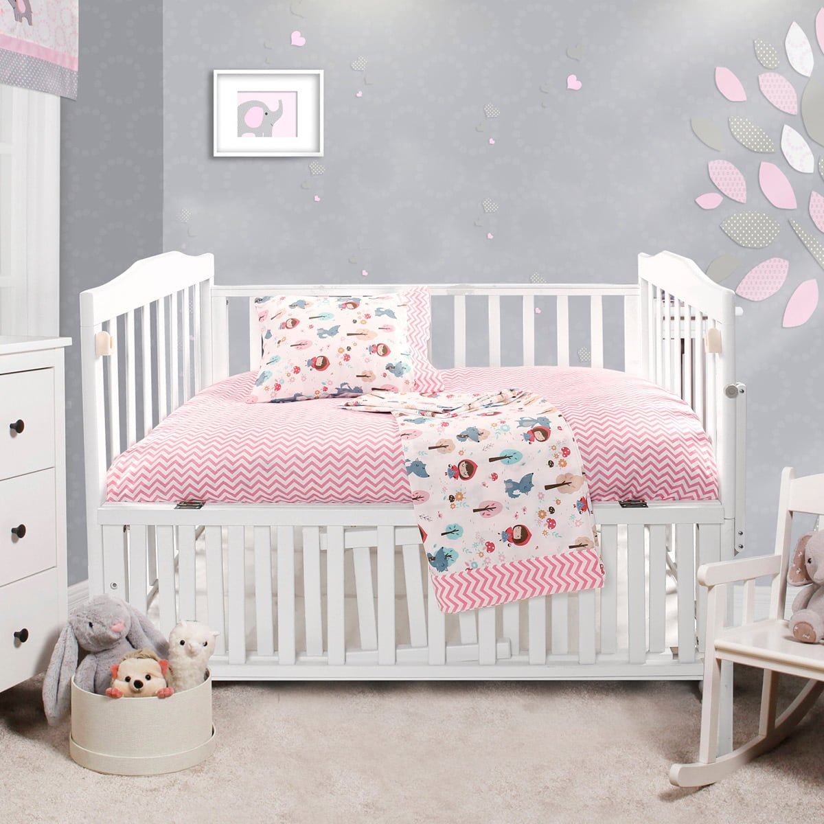 5178 Σετ σεντόνια βρεφικά Art 5178 120x160 Ροζ Beauty Home - Image 1