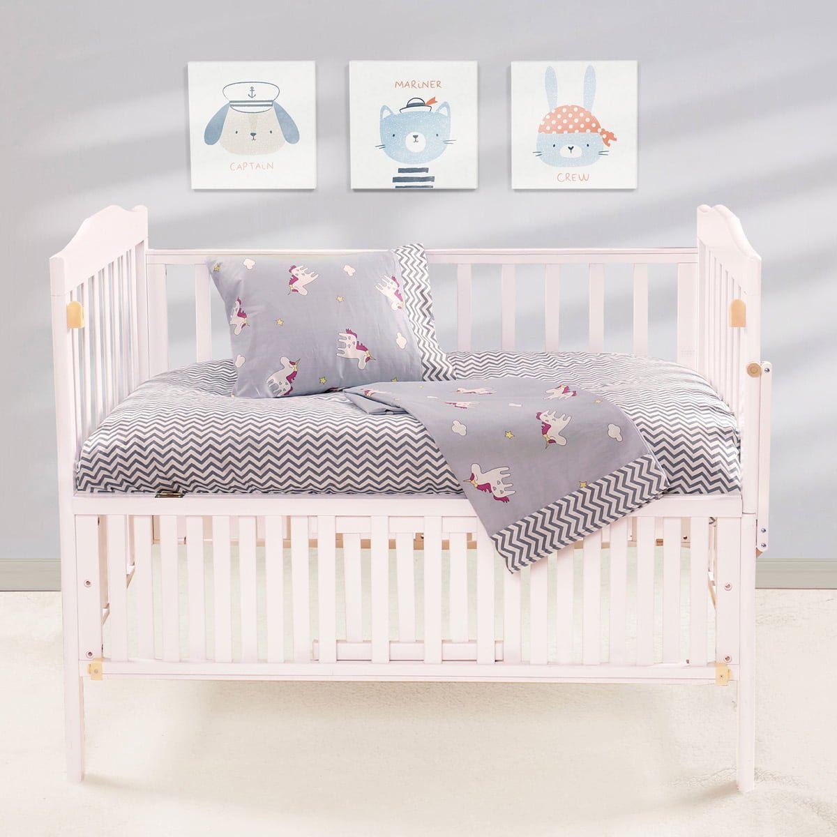 5181 Σετ σεντόνια βρεφικά Art 5181 120x160 Γκρι Beauty Home - Image 1