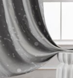 Κουρτίνα φωσφορίζουσα με τρέσα Art 6141 γκρι  140x270 Γκρι   Beauty Home - Image 2