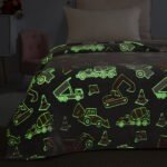 Κουβέρτα μονή φωσφορίζουσα Art 6147 160x220 Γκρι   Beauty Home - Image 3