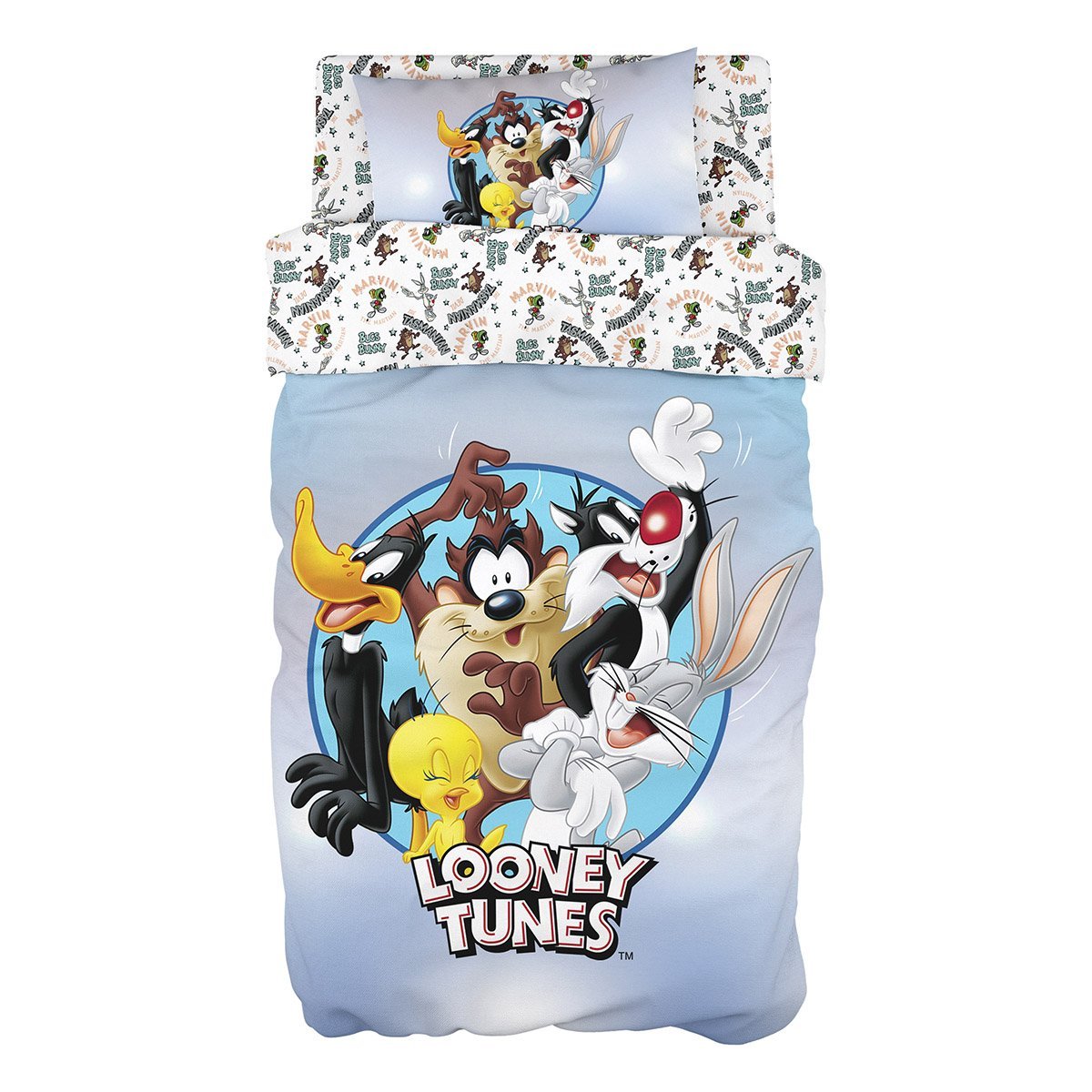 6189_sheet Σετ παπλωματοθήκη μονή Art 6189 Looney Tunes 165x250 Εμπριμέ Beauty Home - Image 1