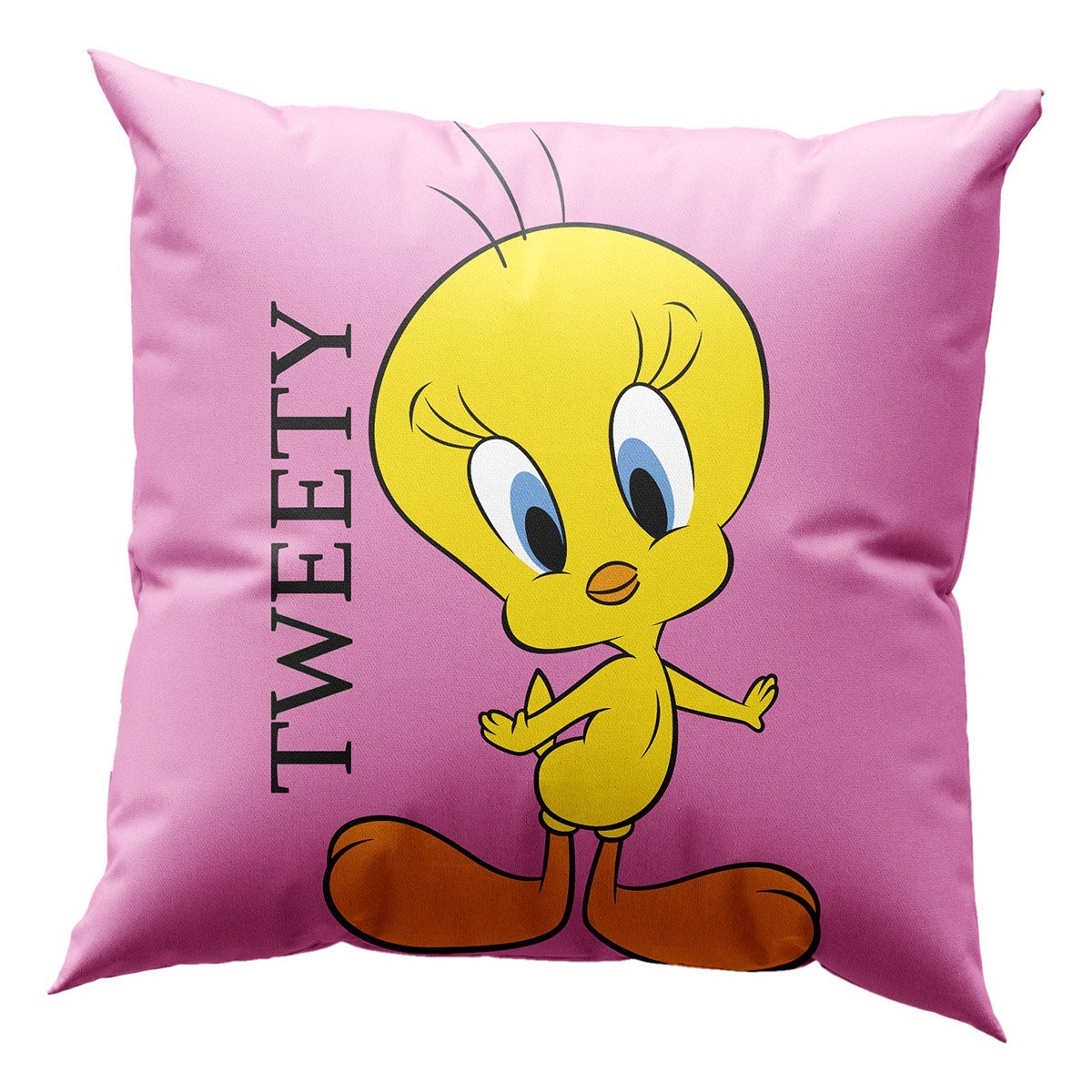 Mockups Design Μαξιλάρι με γέμιση Art 6190 Tweety 40x40 Ροζ Beauty Home - Image 1
