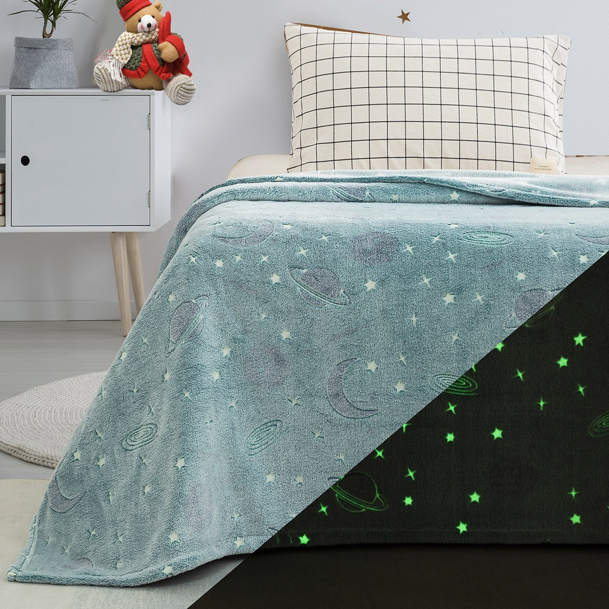 6256_b Κουβέρτα μονή φωσφορίζουσα Art 6256 160x220 Βεραμάν Beauty Home - Image 1