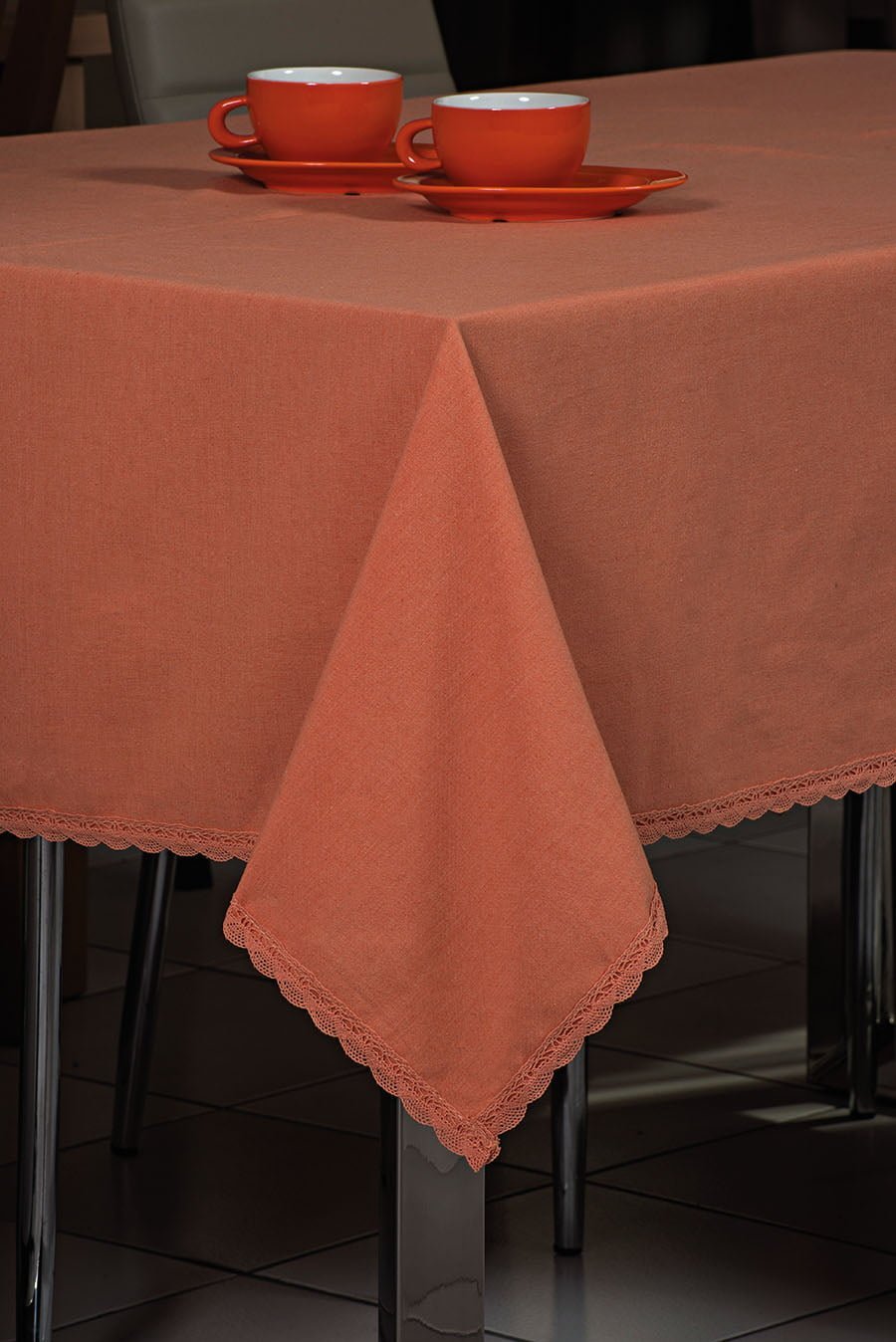 8136 Τραπεζομάντηλο Art 8136 140x220 Πορτοκαλί 140x220 Beauty Home - Image 1