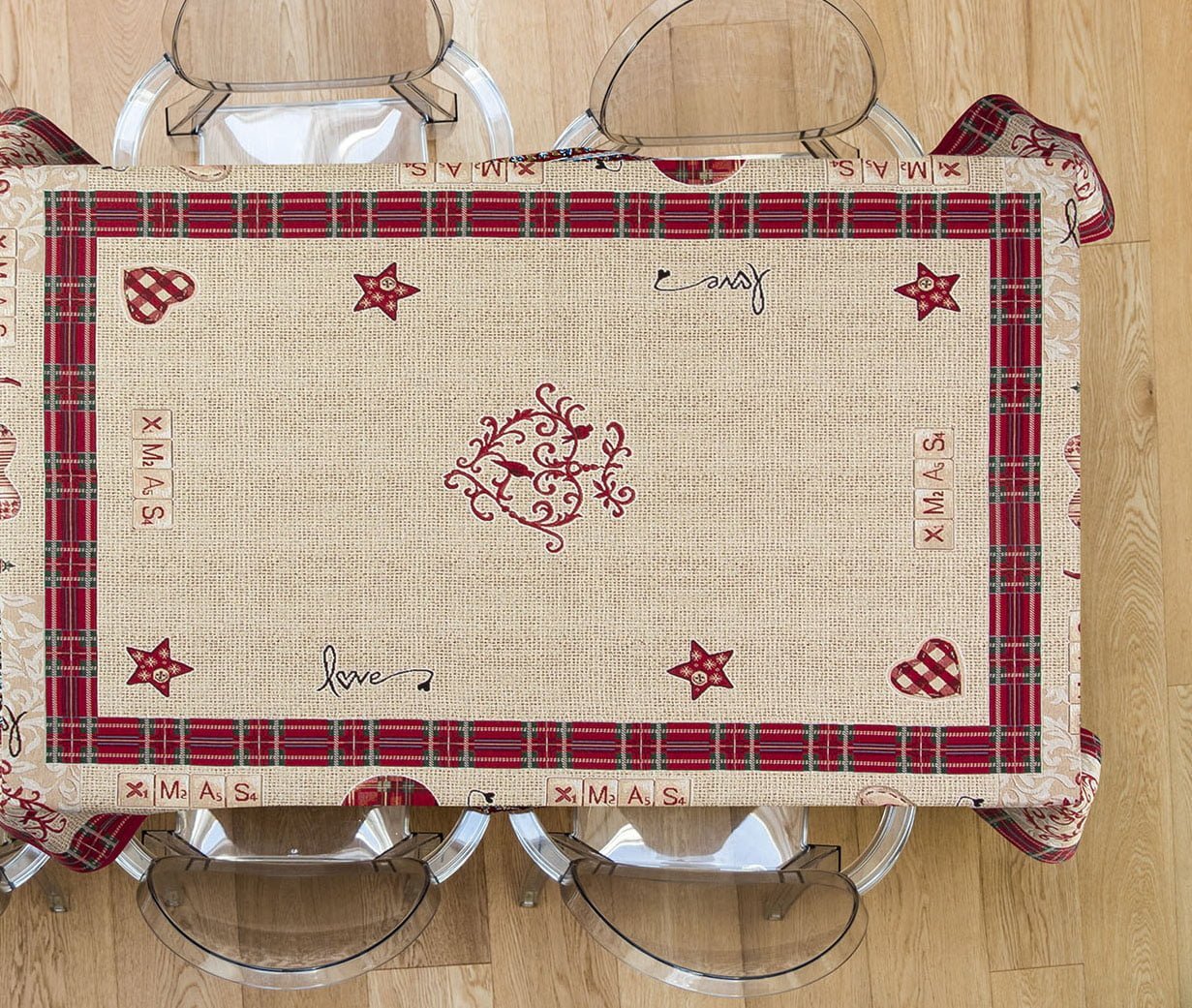 8254 Τραπεζομάντηλο Art 8254 140x180 Εμπριμέ Beauty Home - Image 1