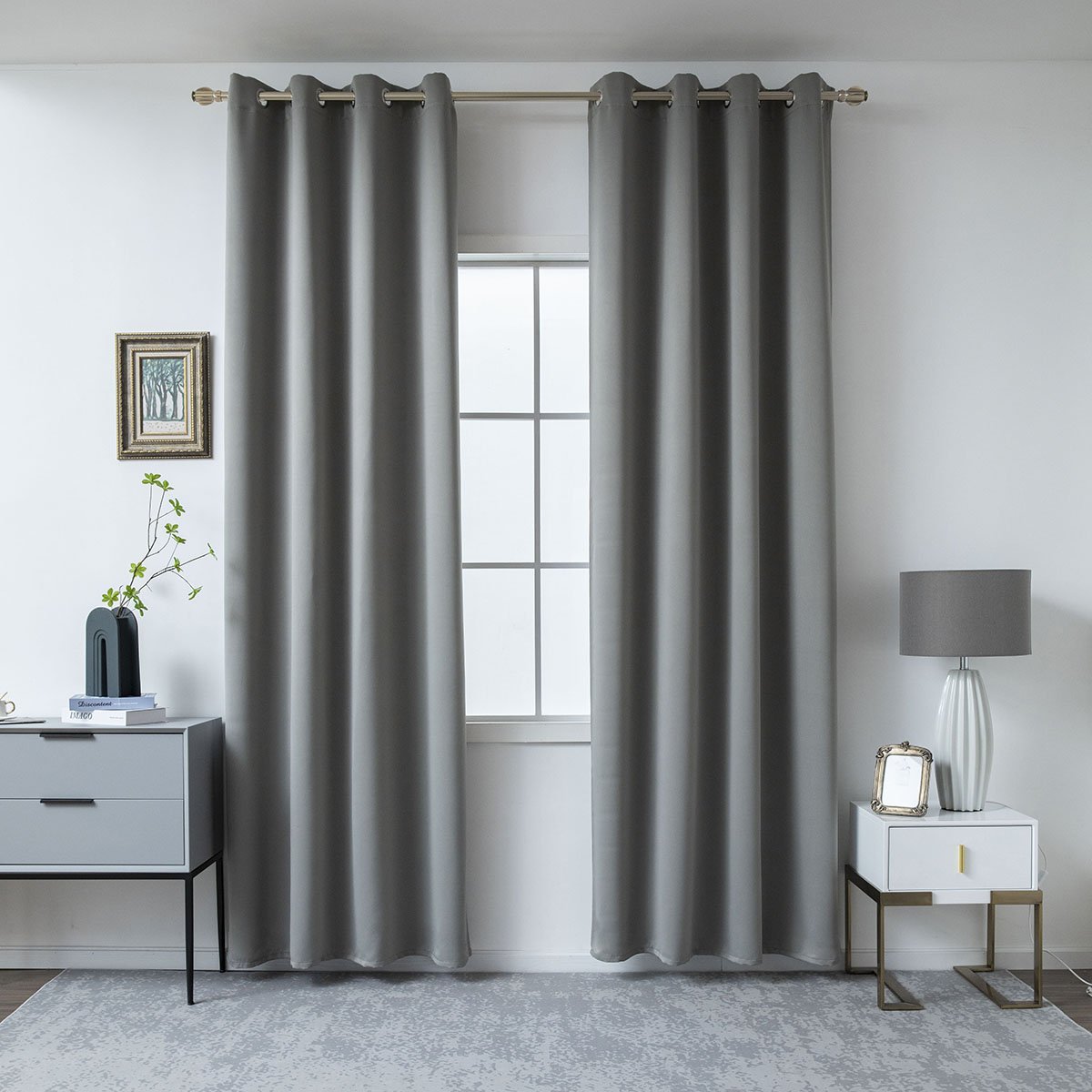 8400_stone_1 Κουρτίνα Blackout σκίασης με 8 κρίκους Art 8400 140x270 Ανθρακίτης Beauty Home - Image 1