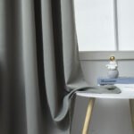 Κουρτίνα Blackout σκίασης με 8 κρίκους Art 8400  140x270 Ανθρακίτης   Beauty Home - Image 3