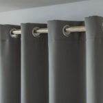 Κουρτίνα Blackout σκίασης με 8 κρίκους Art 8400  140x270 Ανθρακίτης   Beauty Home - Image 5