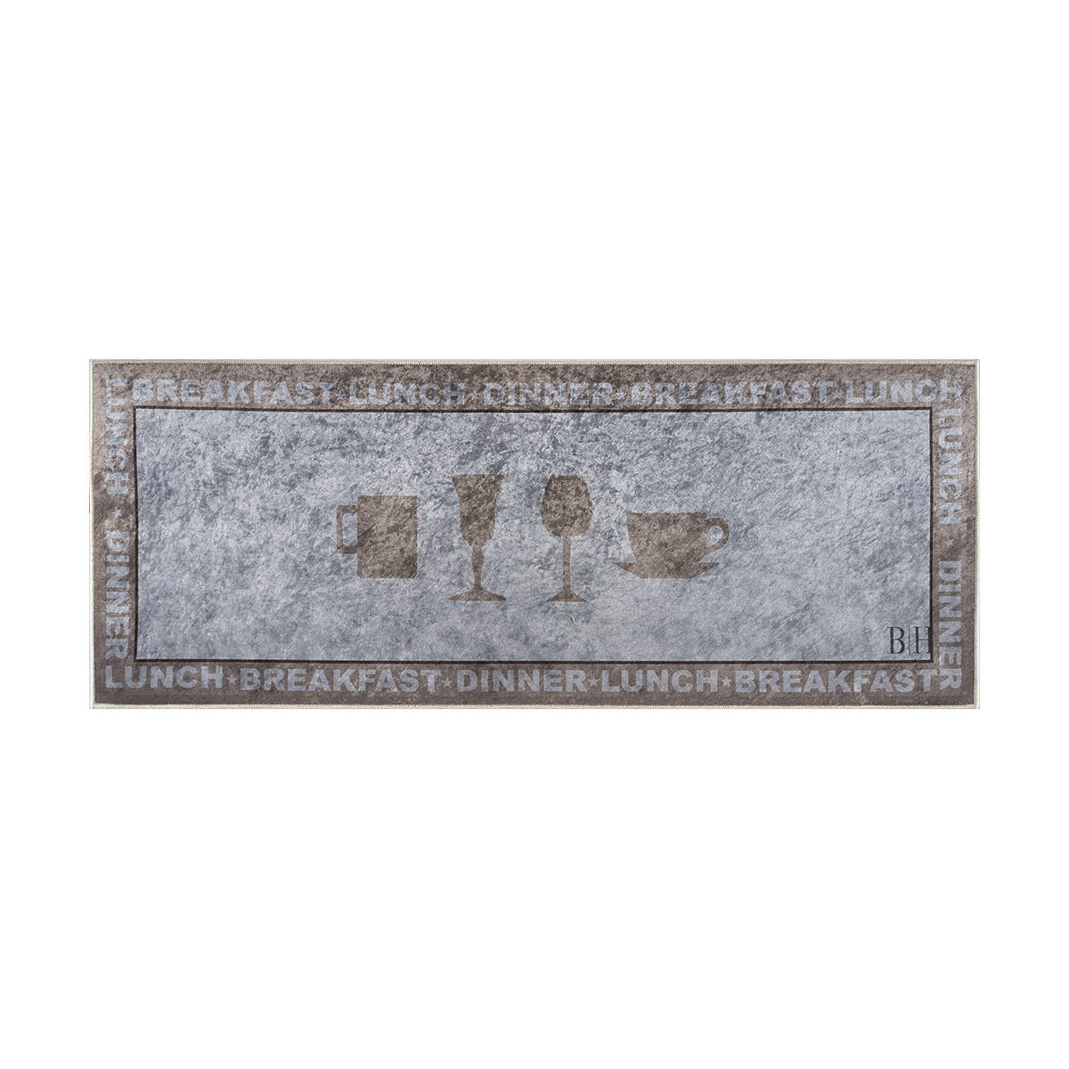 9019 Πατάκι κουζίνας 9019 0.60x1.60 Γκρι,Μπεζ Beauty Home - Image 1