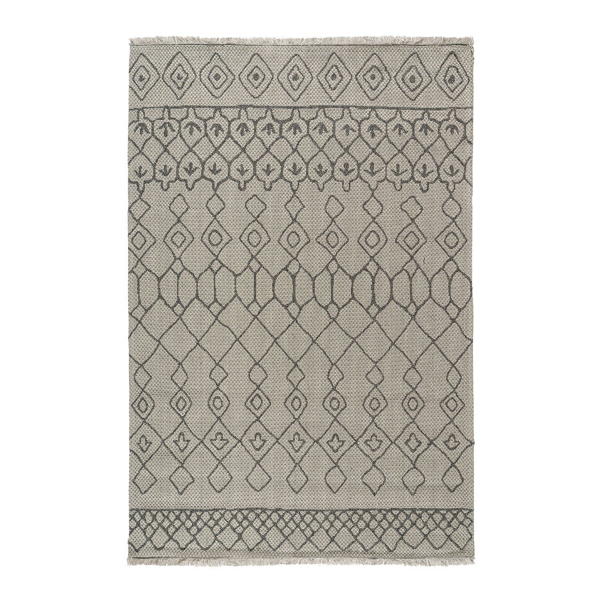 9231 Χαλί βαμβακερό Cocotton 9231 125x180 Γκρι Beauty Home - Image 1