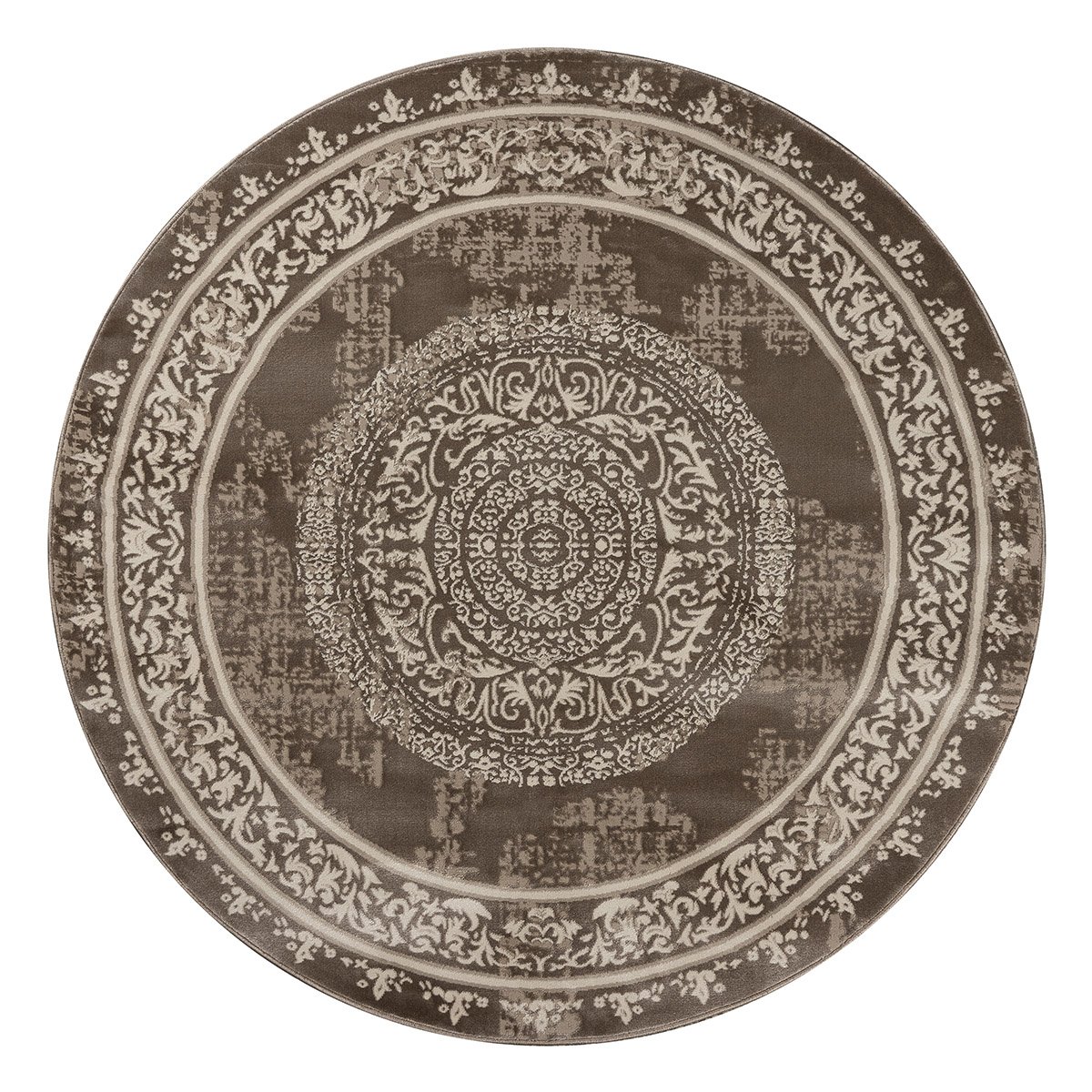 9319_round Ροτόντα 200x200 Prestige Art 9319 Beige Brown - Μπεζ Καφέ Beauty Home - Image 1