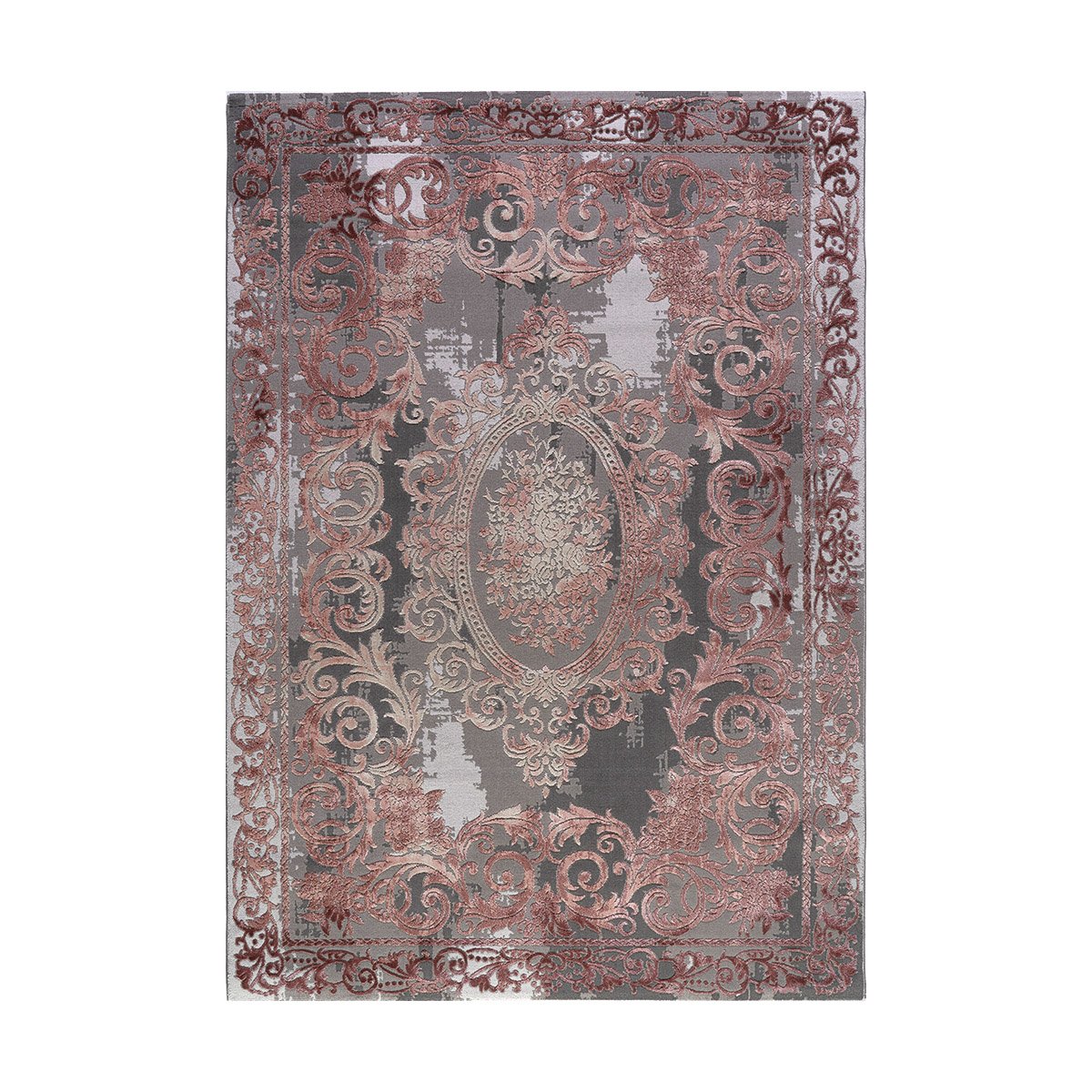 9427 Χαλί Stylish Art 9427 Γκρι,Ροζ Beauty Home Beauty Home - Image 1