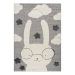 Χαλί Loop Art 9557 Grey white Γκρι λευκό Beauty Home Beauty Home