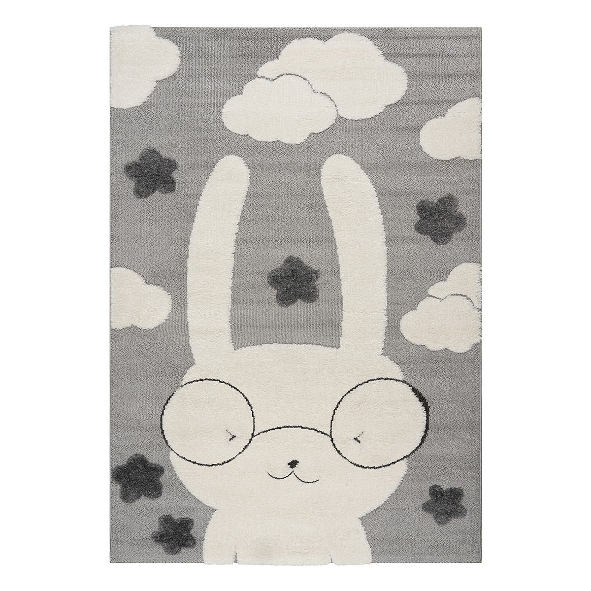 9557 Χαλί Loop Art 9557 Grey white Γκρι λευκό Beauty Home Beauty Home - Image 1