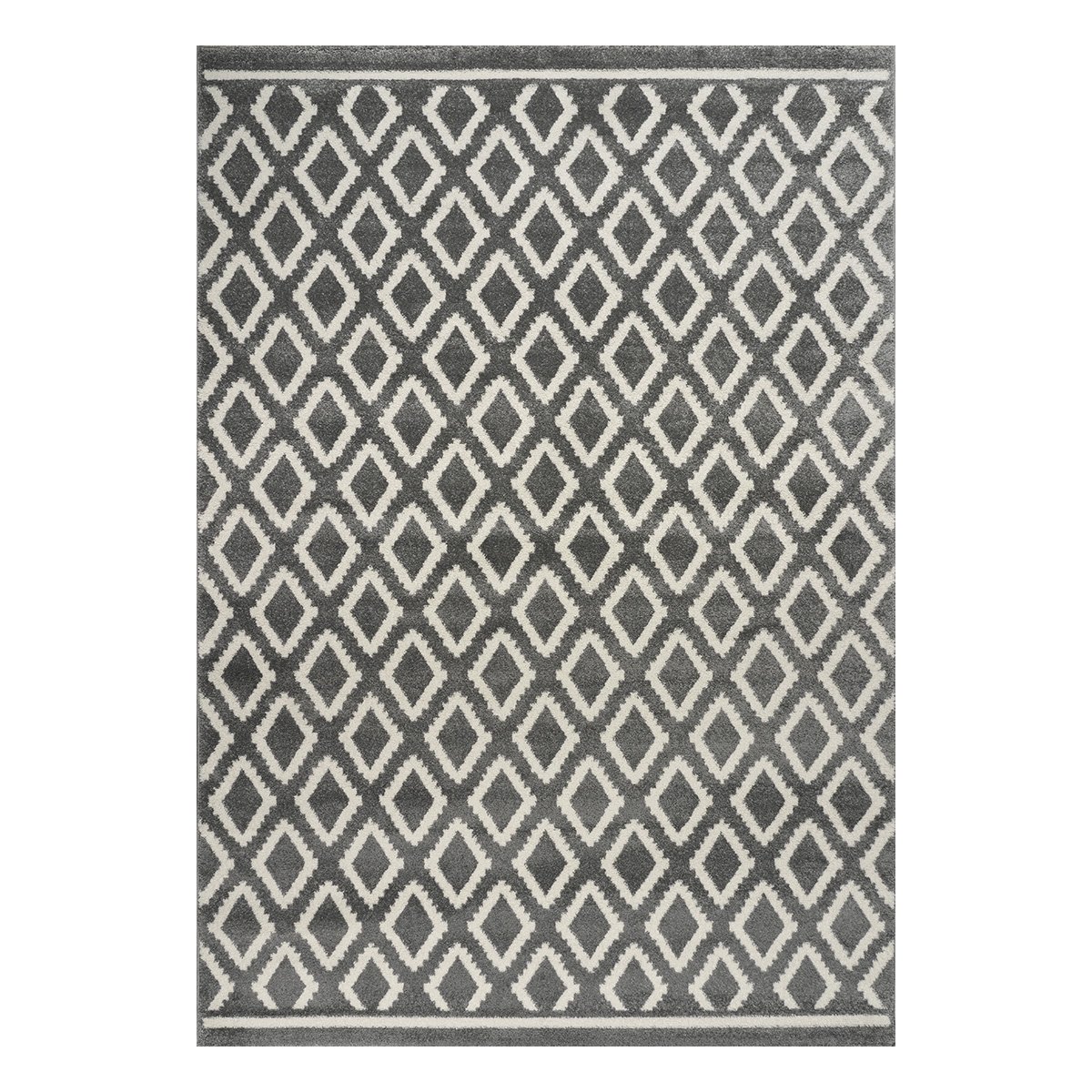 9576 Χαλί Vibe Art 9576 Grey White Γκρι Λευκό Beauty Home Beauty Home - Image 1