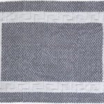 Ταπέτο μπάνιου Atlas νηματοβαφή μαίανδρος 50x75 Γκρι,Λευκό   Beauty Home