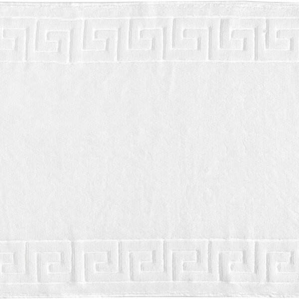 Ταπέτο μπάνιου Neron μαίανδρος 50x75 Λευκό   Beauty Home