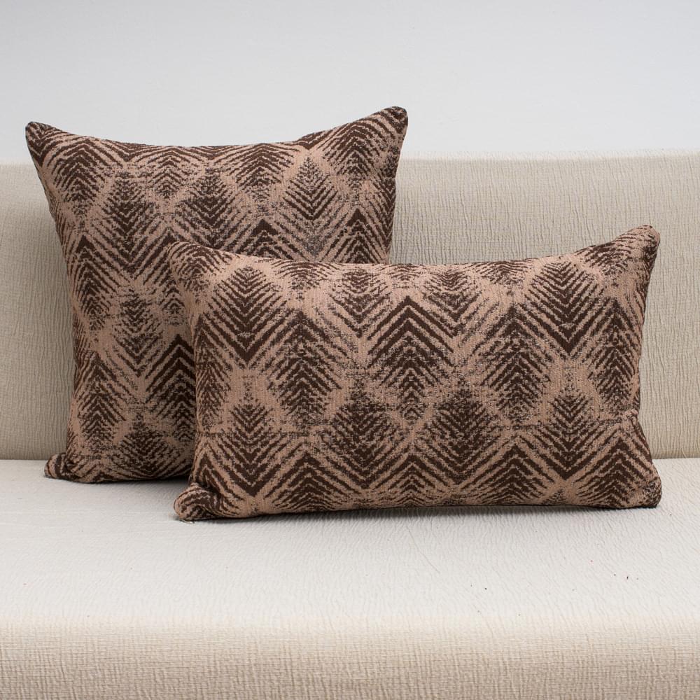 Nepal-3-Μαξιλ-45453050 Διακοσμητική Μαξιλαροθήκη 45Χ45 Gaitano Nepal Καφέ - Image 1