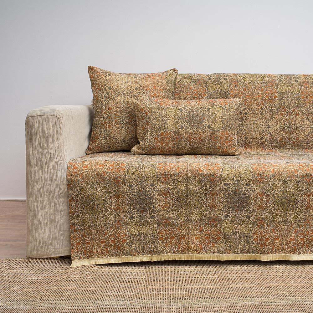 Ριχτάρι-Jeremy-Κεραμιδί Ριχτάρι Τριθέσιου (185X280) Cotone Jeremy Κεραμιδί - Image 1