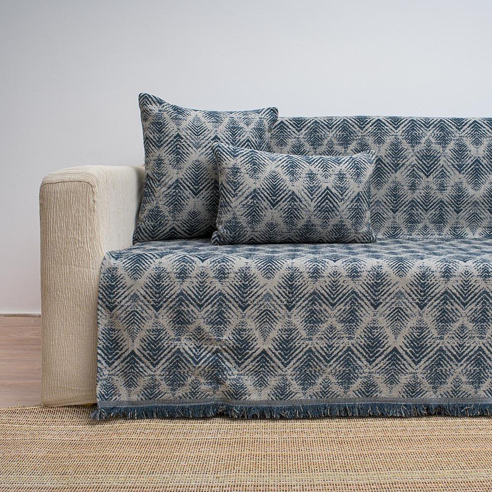 Ριχτάρι-Nepal-2 Ριχτάρι Τριθέσιου (170X300) Cotone Nepal Πετρόλ - Image 1