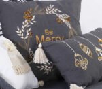 Χριστουγεννιάτικο Μαξιλάρι 30×45 Nef Nef Belle Black - Image 4