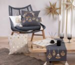 Χριστουγεννιάτικο Μαξιλάρι 45×45 Nef Nef Belle Black - Image 3