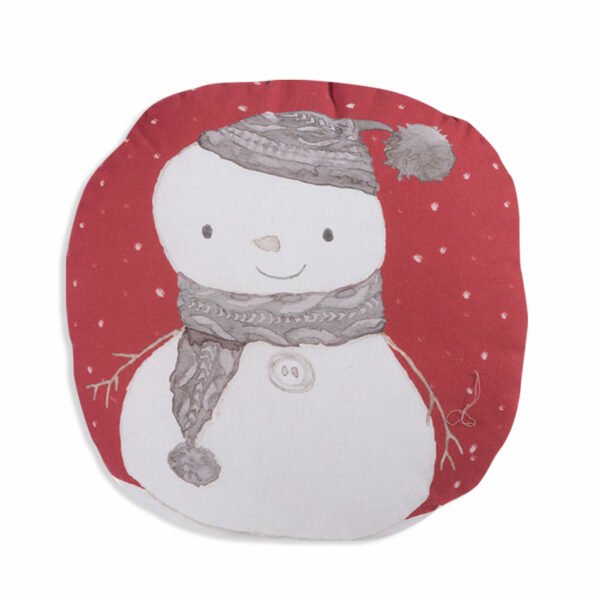 Χριστουγεννιάτικο Μαξιλάρι Δ.40  Nef Nef Snow Man Red