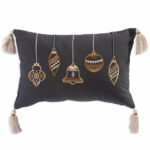 Χριστουγεννιάτικο Μαξιλάρι 30×45 Nef Nef Belle Black