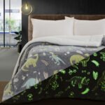 Κουβερτοπάπλωμα μονό φωσφοριζέ Art 6270 160x220 Γκρι   Beauty Home - Image 2