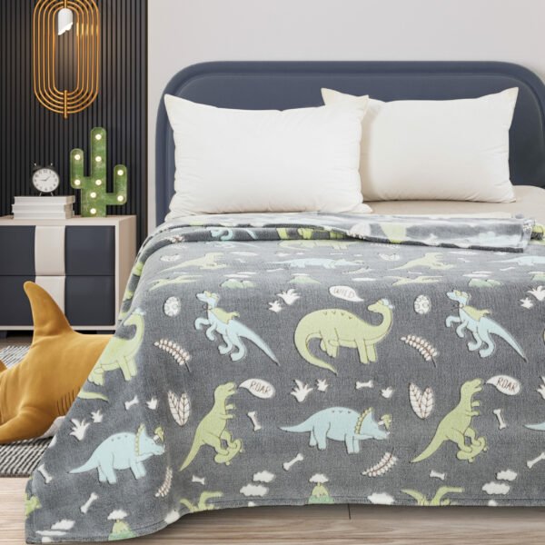 Κουβέρτα Κούνιας 110x140 Luminous Φωσφοριζέ Cosmin Dinosaur