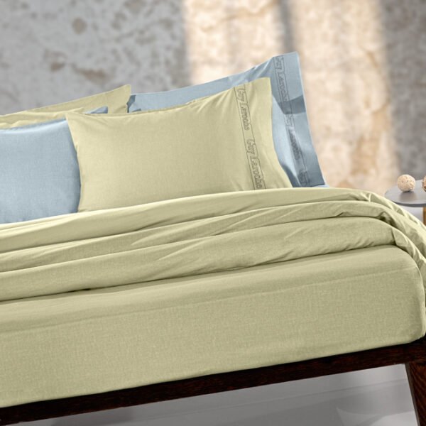 Σεντόνι King Size Με Λάστιχο 180×200+42 Guy laroche Color Plus Olive