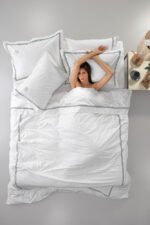 Παπλωματοθήκη Υπέρδιπλη 225×245 Guy Laroche (Διπλό Πλακέ) Nice Anthracite