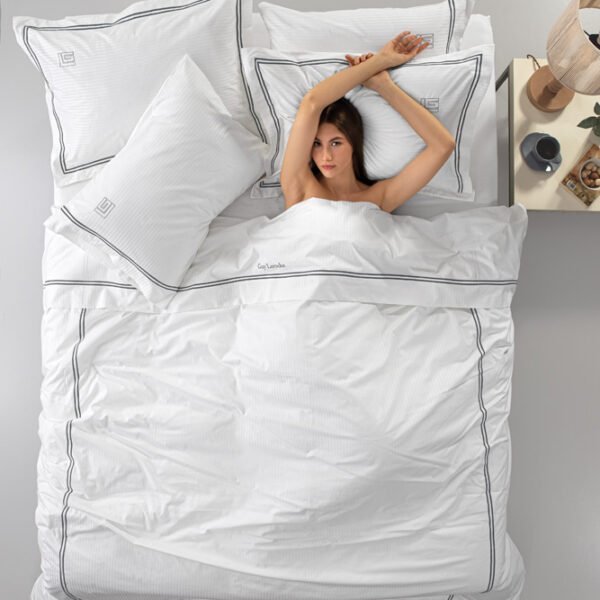 Παπλωματοθήκη Υπέρδιπλη 225×245 Guy Laroche (Διπλό Πλακέ) Nice Anthracite